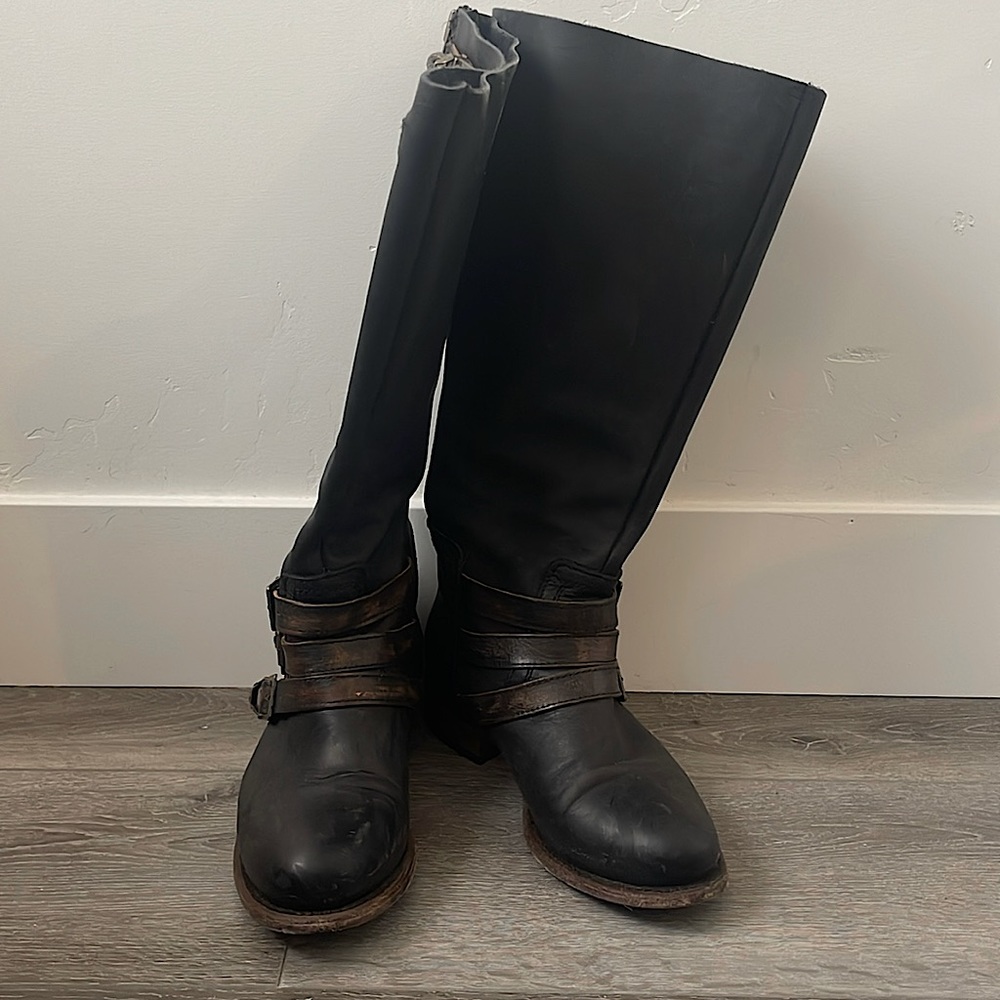 Freebird by Steven Raylene riding boot, size 8, black